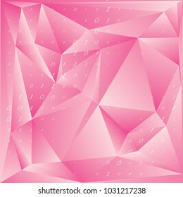 Binary Computer Code Background. Gradient 01 Numbers Pattern. Data and Technology Texture. Matrix Template for Cyber Design