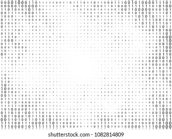 Binary Computer Code Background. Gradient 01 Numbers Pattern. Data and Technology Texture. Matrix Template for Cyber Design