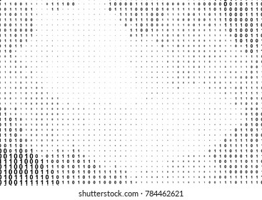 Binary Computer Code Background. Gradient 01 Numbers Pattern. Data and Technology Texture. Matrix Template for Cyber Design
