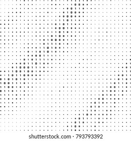 Binary Computer Code Background. Gradient 01 Numbers Pattern. Data and Technology Texture. Matrix Template for Cyber Design