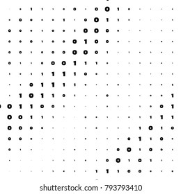 Binary Computer Code Background. Gradient 01 Numbers Pattern. Data and Technology Texture. Matrix Template for Cyber Design
