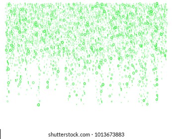 Binary computer code matrix texture, vector. Futuristic computing devices, chips background. Cyber security, internet, web programming, falling 1,0. Hacker or coding concept, binary circuit code.