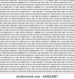 Binary Computer Code Seamless Pattern Black Stock Vector (Royalty Free ...