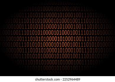 Binary computer program code, a vector illustration of randomly arranged zeros and ones that make up a programming language