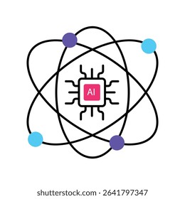 Binary Data Extraction Vector Filled outline illustration style icon. EPS 10 file
