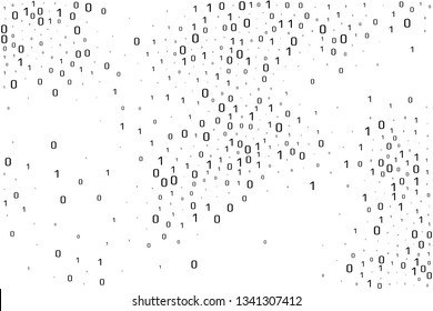 Binary data vector design element. Digital abstract background.