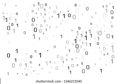 Binary data vector design element. Digital abstract background.