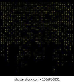 binary digits falling background, abstract 0,1 wallpaper
