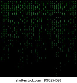 binary digits falling background, abstract 0,1 wallpaper
