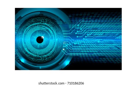 binary future technology, blue eye cyber security concept background, abstract hi speed digital internet.motion move blur. pixel. eyeball. vector