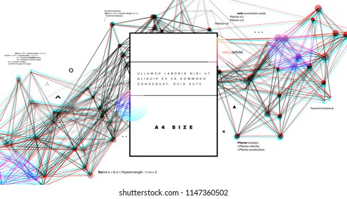 Binary infographic vector template | Big Data | Machine deep learning | Artificial intelligence technologies