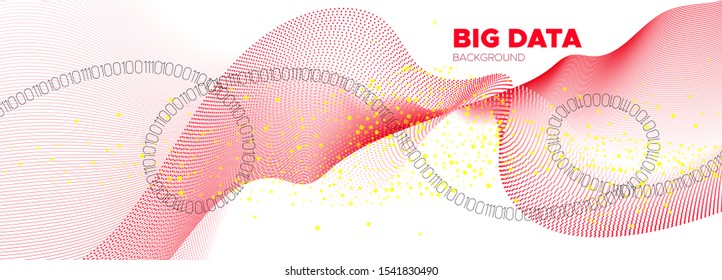 Binary Matrix Background. Red Tech Abstract. Digital Particles. Big Data Stream. White Binary Numbers Movement. Tech Banner. Particle Motion. Big Data Concept. Binary Number Wallpaper.