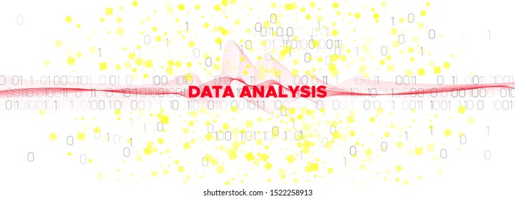 Binary Matrix Background. Yellow Tech Poster. Particle Future. Big Data Concept. Red Information Binary Technology. Tech Abstract. Digital Particles. Big Data Stream. Binary Numbers Movement.