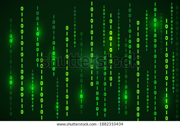 Binary Number Background Technology Stock Vector (Royalty Free ...
