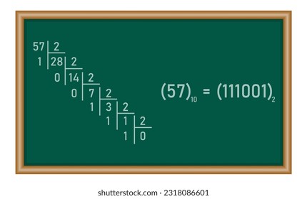 The binary number system. Binary to decimal conversion. Value of digits in the binary numeral system. Mathematics resources for teachers and students.