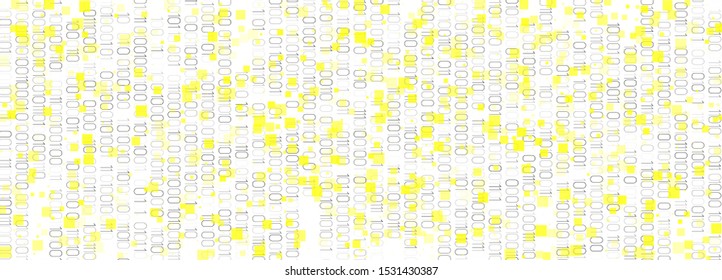 Binary Numbers Movement. Yellow Tech Poster. Particle Motion. Big Data Concept. Red Binary Matrix Background. Tech Banner. Particle Future. Big Data Analysis. Binary Number Wallpaper.