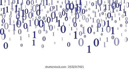 binary numbers on white background