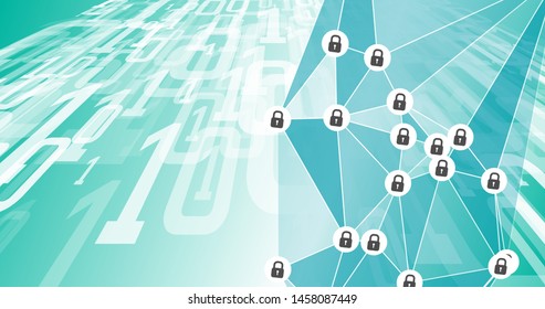 Binary numbers zeros ones big data abstract