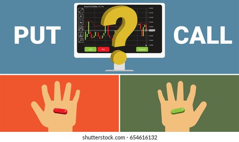 Binary options investing selecting where stock will go concept