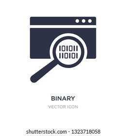 binary processed mobile analysis icon on white background. Simple element illustration from Technology concept. binary processed mobile analysis sign icon symbol design.