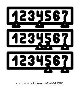 binary search algorithm line icon vector. binary search algorithm sign. isolated contour symbol black illustration