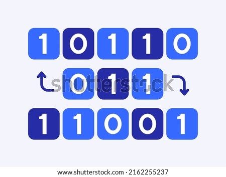 Binary Stack Hierarchy Computer Database Flow for Programming Topic or Graphic Element 