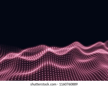 Binary surface - vector illustration