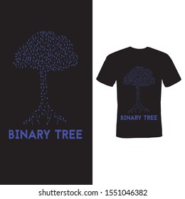 binary tree .computer science coder programmer tee shirt