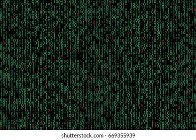Binary virus infection spreading abstract technology background