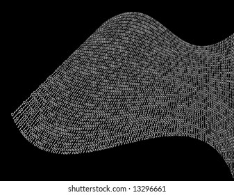 Binary Wave - vector illustration