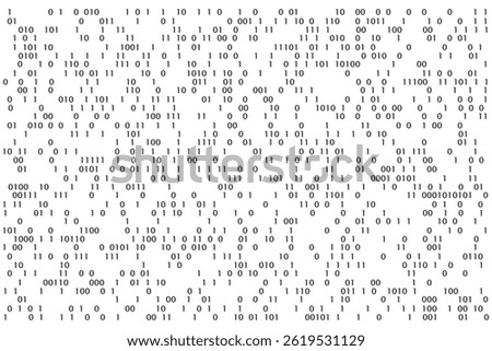 Binary words vector background. Tech data, analysis vector Background.