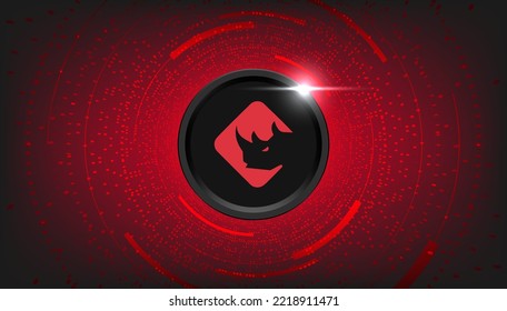 Fondo de banner de concepto de criptodivisa de moneda BinaryX (BNX).