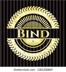 Bind golden emblem or badge