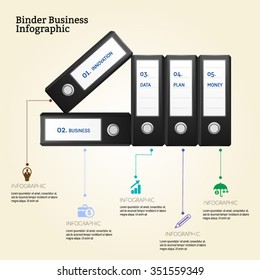 Binder Catalog Folder Infographic Stock Vector (Royalty Free) 351559349 ...