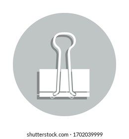 binder clip badge icon. Simple glyph, flat vector of Business icons for ui and ux, website or mobile application