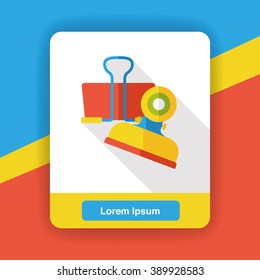 Binder Clip flat icon