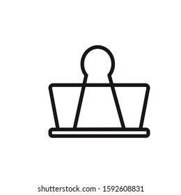 Binder Clip icon design template EPS 10