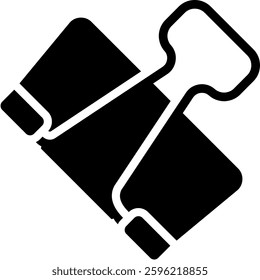 Binder Clip Icon Element For Design