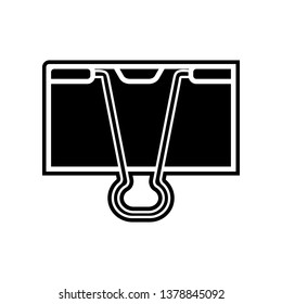 Binder clip icon. Element of Education for mobile concept and web apps icon. Glyph, flat icon for website design and development, app development