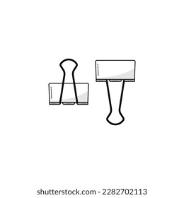 Icono de clip de enlace gráficos vectoriales aislados