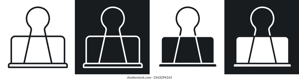 Binder clip icon pack for app and website ui designs.