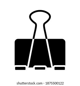 Binder Clip icon.  vector illustration. 
