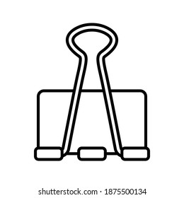 Binder Clip icon.  vector illustration. 