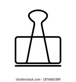 Binder Clip icon.  vector illustration. 