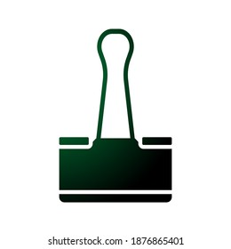 Binder Clip icon.  vector illustration. 