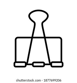 Binder Clip icon.  vector illustration. 