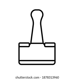Icono de clip de enlace.  ilustración vectorial. 
