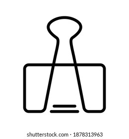 Icono de clip de enlace.  ilustración vectorial. 