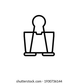 Plantilla de logotipo de ilustración vectorial de icono de clip de enlace para muchos fines. Aislado sobre fondo blanco.