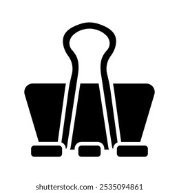 Binder Clip icon. vector illustration color editable